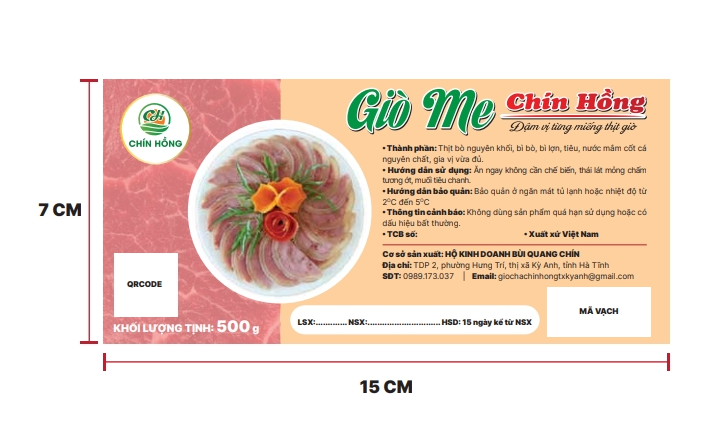 Giò me Chín Hồng 